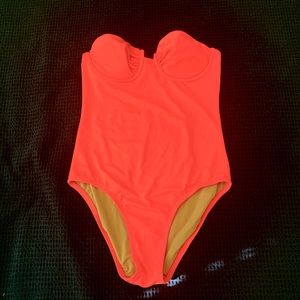 J. Crew strapless swimsuit